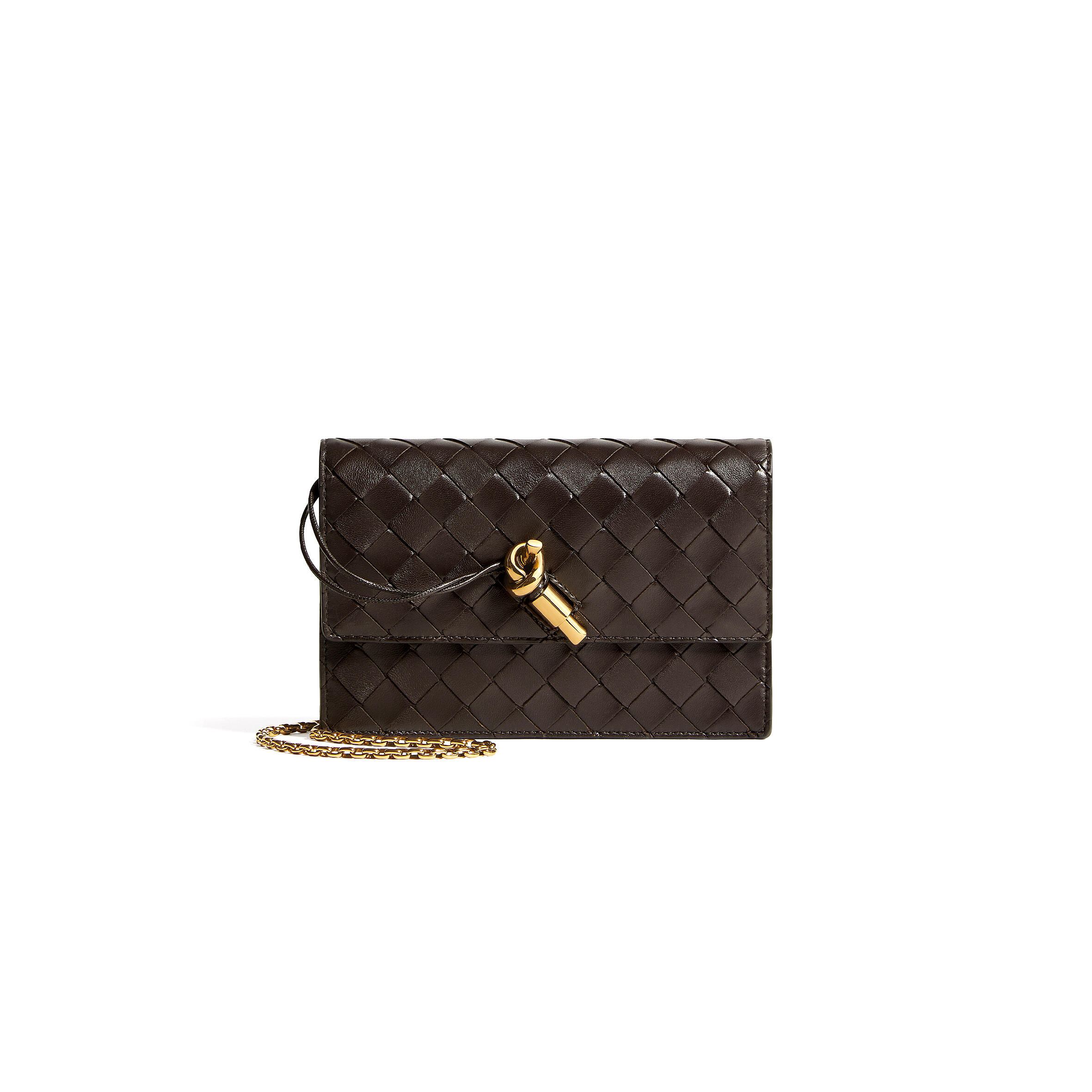 BOTTEGA VENETA ANDIAMO POUCH ON CHAIN 844107VCPP22190 (19*12.5*4cm)